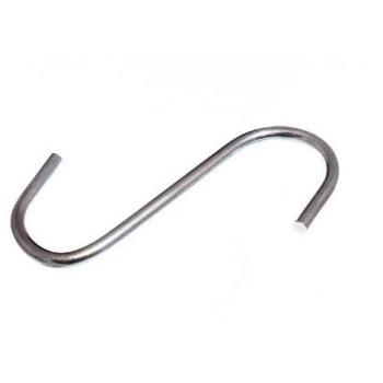 Durable S Hook Utility Kitchen Rack Hook 4 Inch 100mm BZP Steel (Pack of 200)
