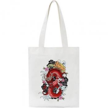 Ulzzang Dragon Print Summer Shoulder Bag