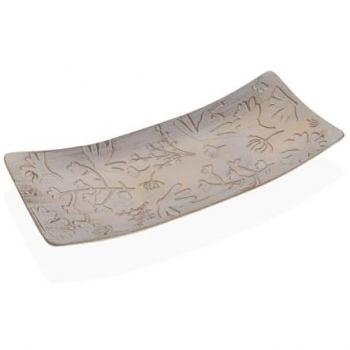 Centro de Mesa Floral Dorado Versa 16x4.5x38.5 cm