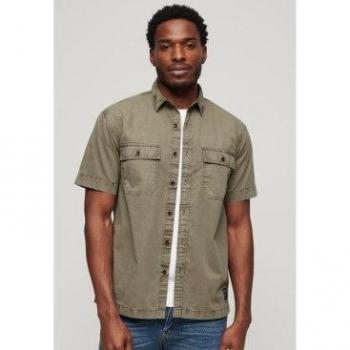 Superdry Camicia Casual Verde Militare M
