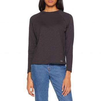 BILLABONG T-shirt à manches longues essentiel femme, noir (Off Black 328), petit