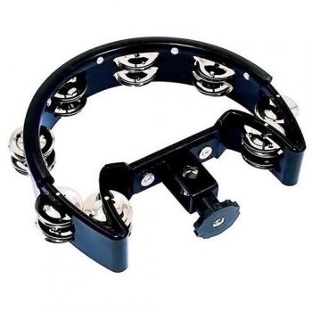 DIMAVERY Halbrund Tamburin mit Halterung