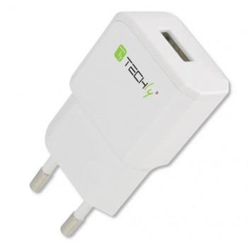 Power Supply Network Italian 1 Porta Usb 5v/2.1a Bianco Techly