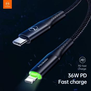 Câble MCDODO Type C pour iPhone 11 Pro Max avec LED