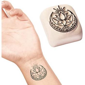 LaDot Lotus Flower Kids’ Temporary Tattoo – Water‑Proof, Unisex, Easy Apply