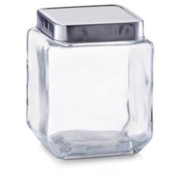 Zeller Present Contenitore Vetro Argento