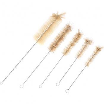 Collection 5 tubes à essai, brosse inoxydable, 25-100 ml