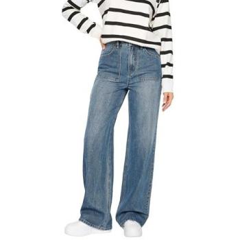 Blue Wide‑Leg Tall Denim for Women