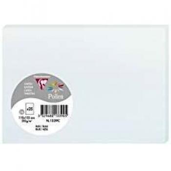 Carte 210g Bleue 110x155 (paquet de 25)