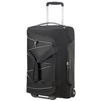 American Tourister Road Quest Rolling Luggage, 55 cm x 35 cm x 25 cm, 42 litres, Gris (Black/Grey)