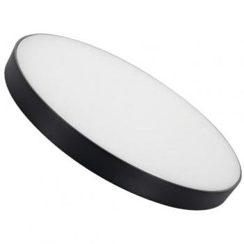 Plafonnier LED Contemporain 24W Dimmable Ø220 mm Noir