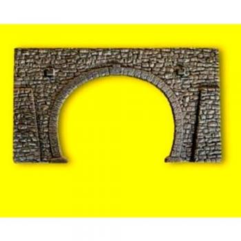 HO Scale Tunnel Portal – Dual Rails, Quarried Stone