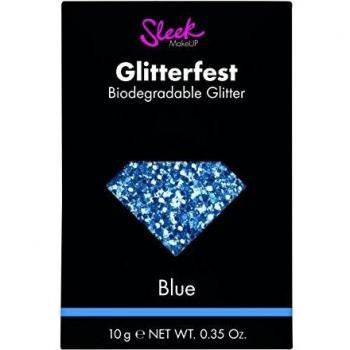 Sleek Makeup Glitterfest Bio‑Glitzer Blau – 10 g