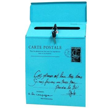 Iron Lock Letter Box for Walls in Five Color Variants
