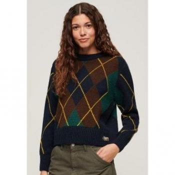 Pull Ras-du-cou Vert Taille 36 Superdry Femme