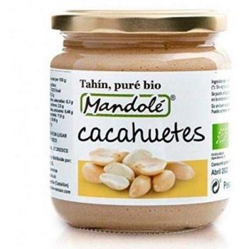 Mandolé puré de cacahuete tostado 375gr. BIO