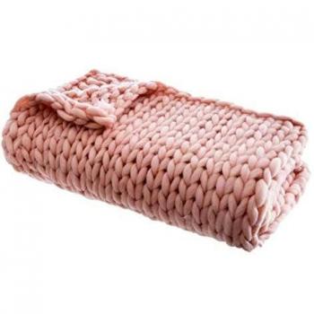 Plaid Chunky 120 x 150 cm Rose