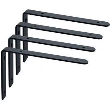 Mooche 4-Unit Heavy Duty Wall Hanging Bracket – Stainless Steel, Matte Black