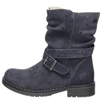 Lurchi Kinderschuhe Mädchen Reißverschluss-Stiefel Blau Freizeit