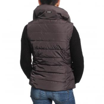 Graue Superdry Weste „Nordic“ für Frauen, Größe M