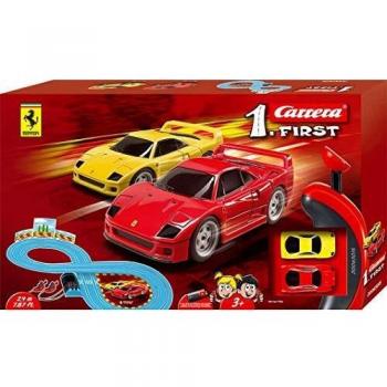 Racing with Ferrari on a Carrera Track Set 63015