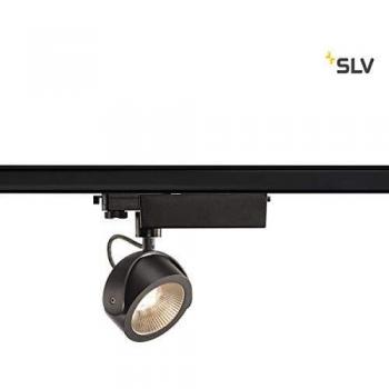Schwarze Indoor-Lampe SLV KALU TRACK aus Aluminium/Plastik