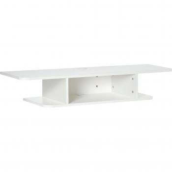 Homcom Floating Media Console for TVs up to 40, Wall Mounted Entertainment Center, White