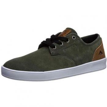 Emerica The Romero Athletic Skating Sneaker – Olive & Tan – 7 UK