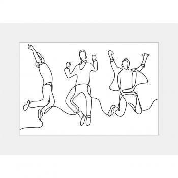Queence Rahmenbild »Dance Monkey«, Menschen, Musik, Spaß, Tanzen