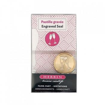 Champagne‑Gläser von Herbin, Siegel Symbol, 3‑Pack