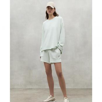 Shorts de mujer ECOALF verdes con bolsillos laterales y cordón ajustable