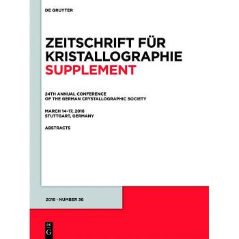 Vitalsource Technologies, Inc. 24th Annual Conference Of The German Crystallographic Society, March 14