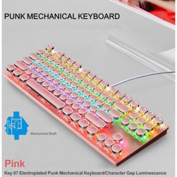 Mechanical Gaming Keyboard USB Wired Pro Gamer Anti-Ghosting Backlit Blue/Black/Red Switch