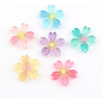 Cabochons décoratifs en résine