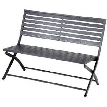 Banc de jardin pliant Olbia Graphite