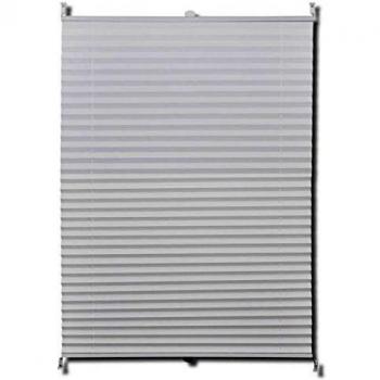 Plisse Blind, 50x125 cm, White, Pleated, vitaXL