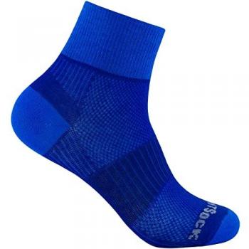 Wrightsock Coolmesh II Quarter Strümpfe Größe 34-37 Unisex Blau
