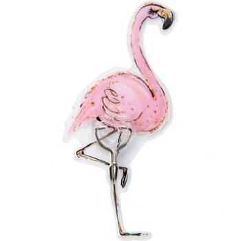 Crochet adhésif créatif en forme de flamant