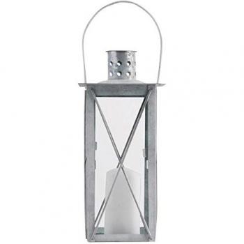 Esschert Design Windlicht Farol (Set, 3 St), grau, verzinktes Metall