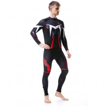 X-TIGER Cyclisme Hiver Thermique Polaire Coupe-Vent Maillot Manches Courtes