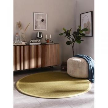 Tapis rond sisal vert 200x200 cm