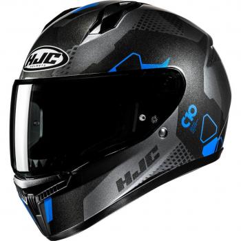 Casco Moto HJC C10 Aspa (S) – Estilo Negro-Gris-Azul
