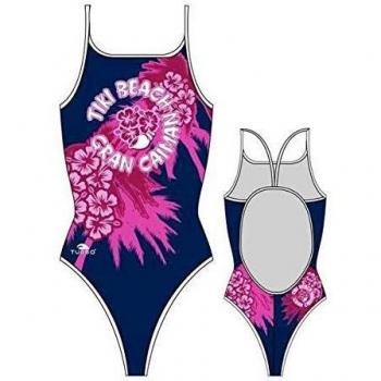 Turbo Tiki Ocean Wave Swimsuit – Navy XL Female