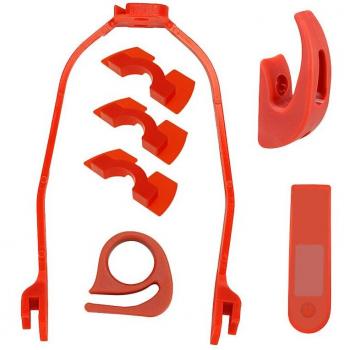 Accessoire rouge support amortisseur garde-boue arrière Xiaomi M365 M187 – Tableau de bord scooter électrique – Couverture pièces