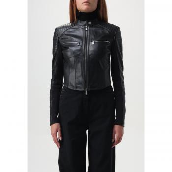 PINKO Black Leather Jacket for Women