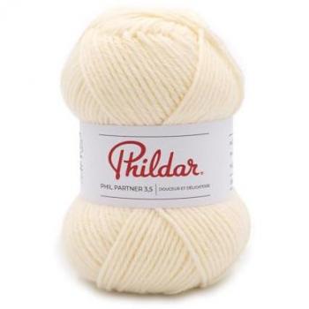 Partner 3,5 Fil Tricot Écru (Phildar)