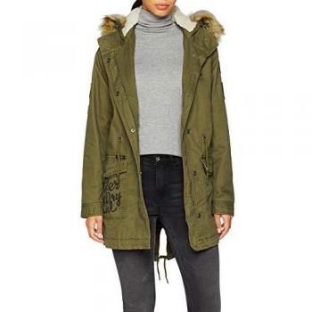 Superdry Rookie Heavy Weather Tiger Cappotto Donna Verde