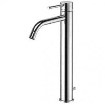 Paffoni Light – Mitigeur de lavabo LIG085ST, vidage automatique, laiton, look acier