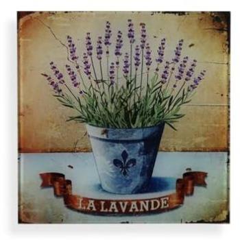 Tableau en verre artistique Lavande 30 cm