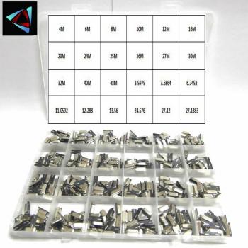 Quartz Crystal Oscillator Kit 10/15/24 Values HC-49S 4MHz 6MHz 8MHz 12MHz 16MHz 24MHz 25M 48M
